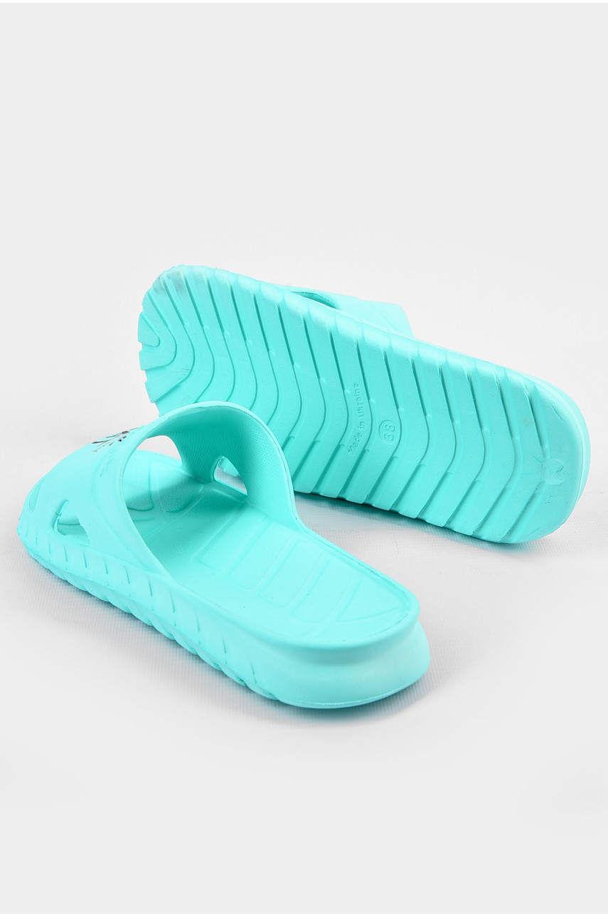 Шлепки пена женские мятного цвета С-74 196739 Шлепки пена женские мятного цвета С-74 196739