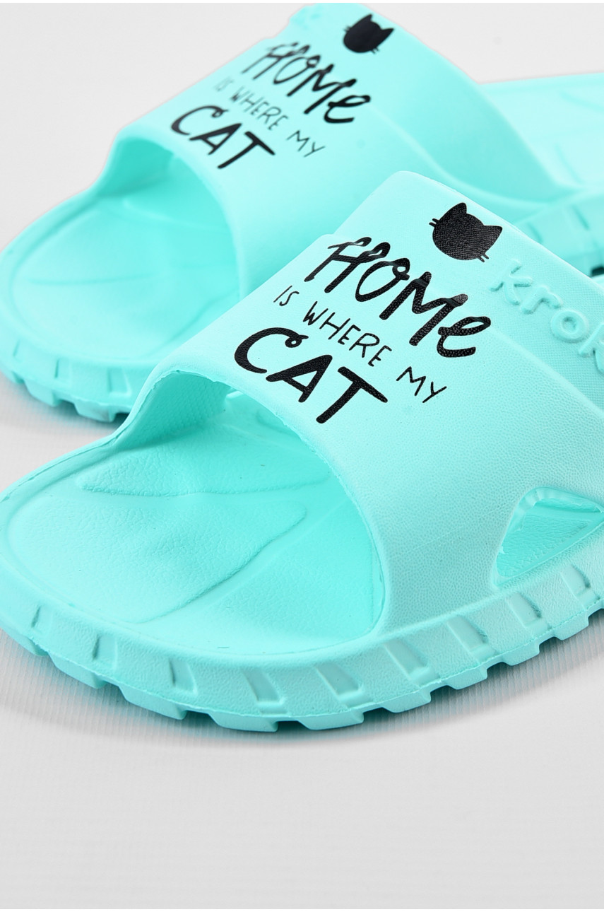 Шлепки пена женские мятного цвета С-74 196739 Шлепки пена женские мятного цвета С-74 196739