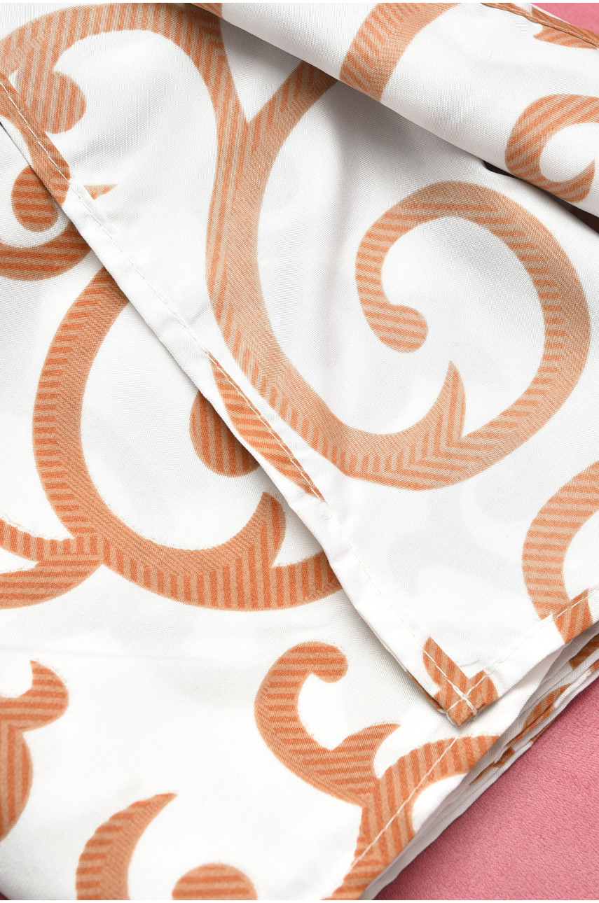 Комплект постільної білизни євро з принтом білого кольору 196753 Комплект постільної білизни євро з принтом білого кольору 196753