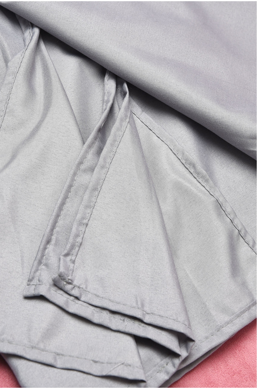 Комплект постельного белья двуспальный с принтом серого цвета 196769