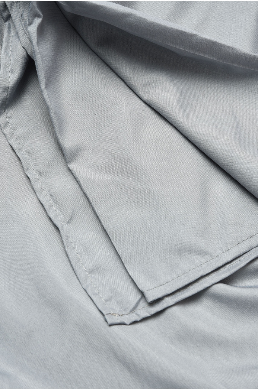 Комплект постельного белья полутороспальный однотонный серого цвета 196777