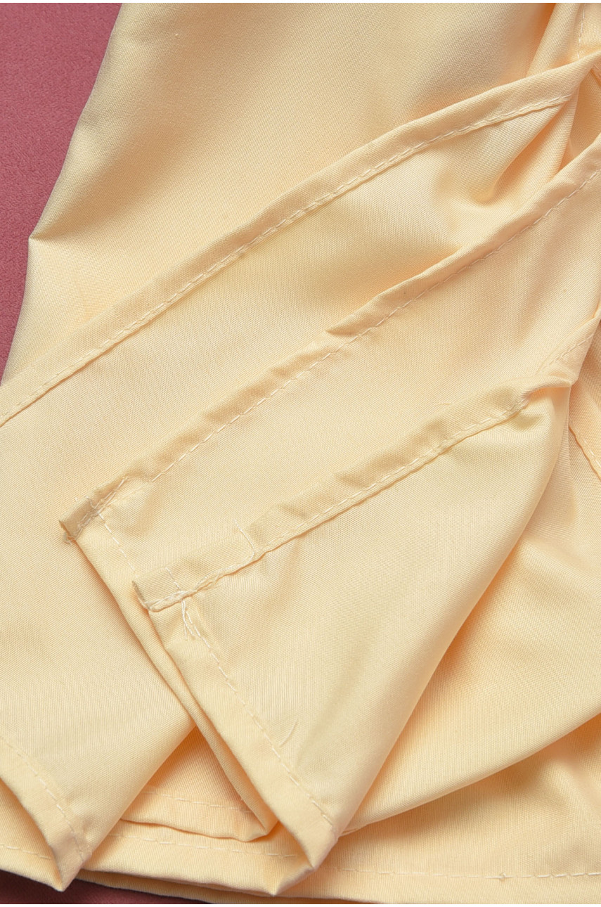 Комплект постельного белья полутороспальный однотонный желтого цвета 196778