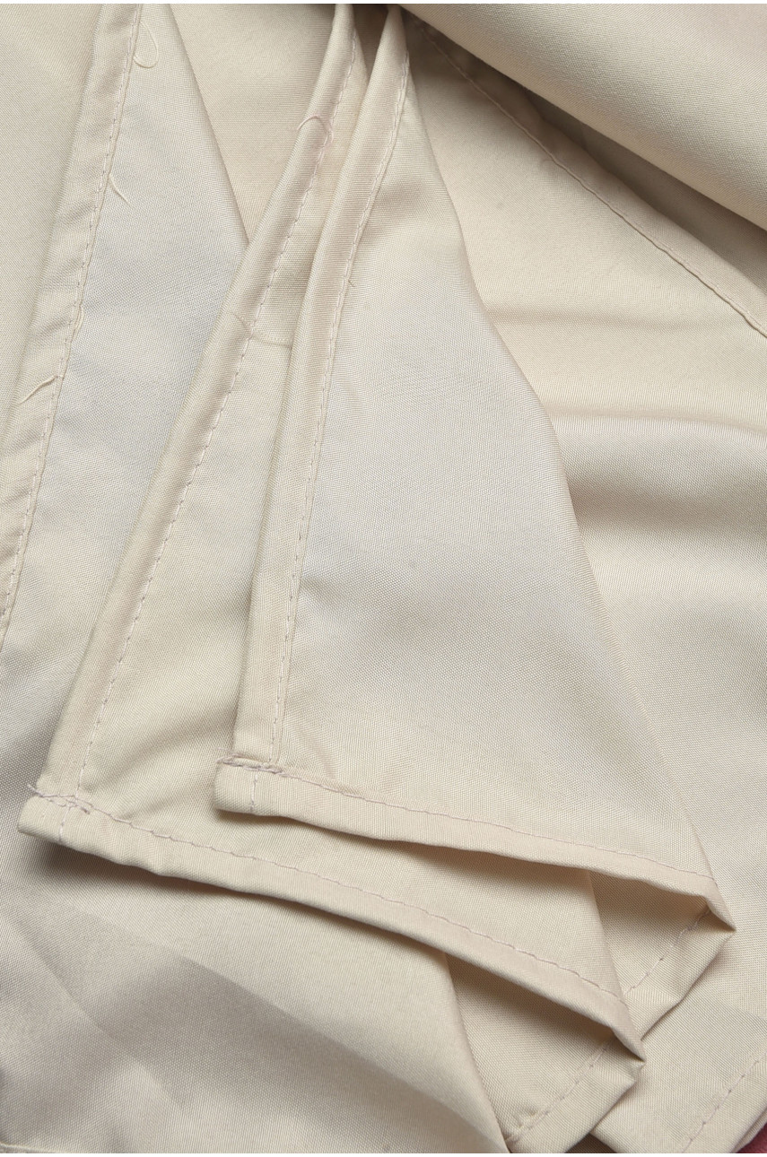 Комплект постельного белья полутороспальный однотонный бежевого цвета 196780