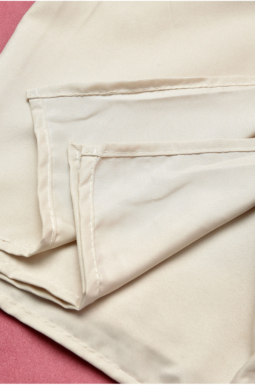 Комплект постельного белья полутороспальный с принтом бежевого цвета 196788