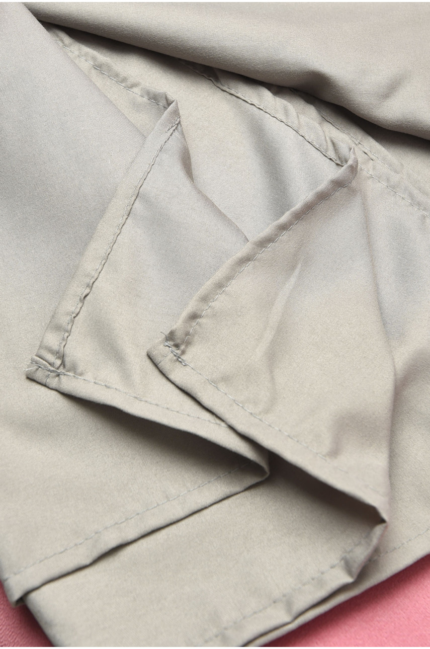 Комплект постельного белья полутороспальный с принтом серого цвета 196789