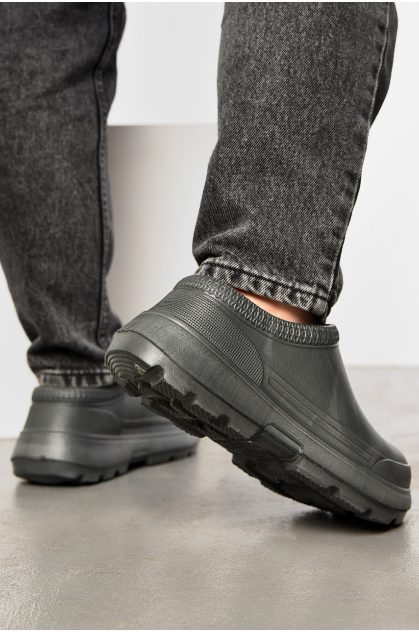 Галоши женские темно-серого цвета Б-03 196793