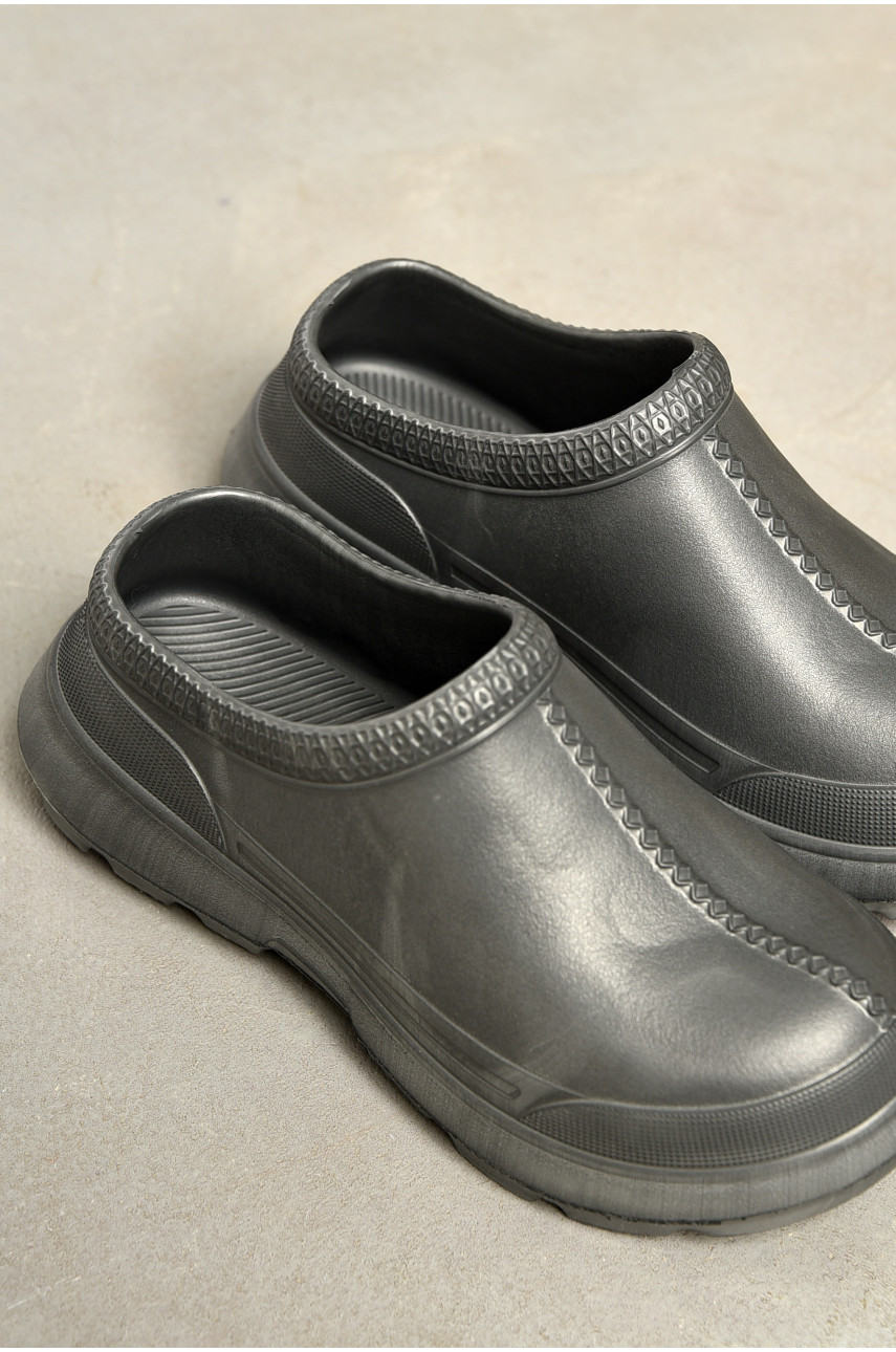 Галоши женские темно-серого цвета Б-03 196793