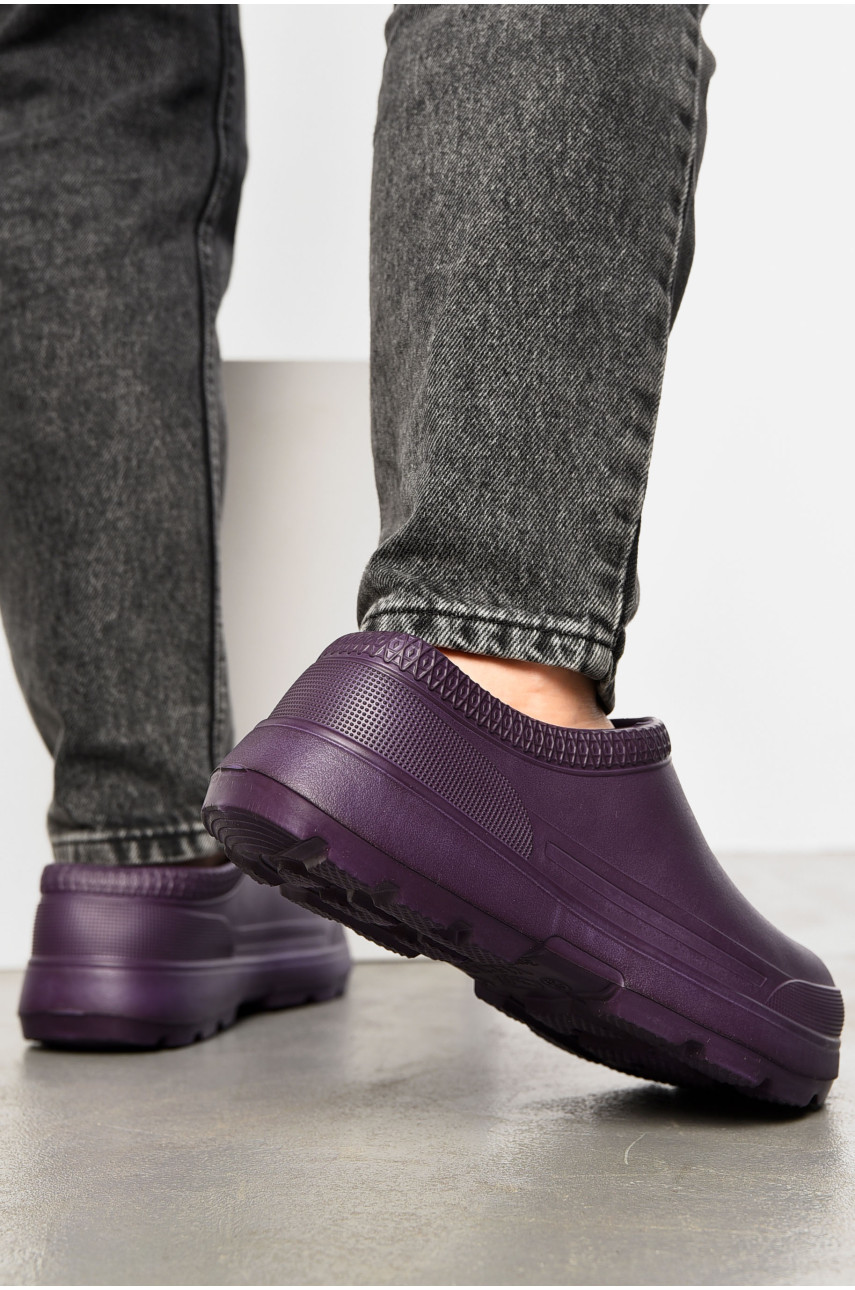 Галоши женские фиолетового цвета Б-03 196794