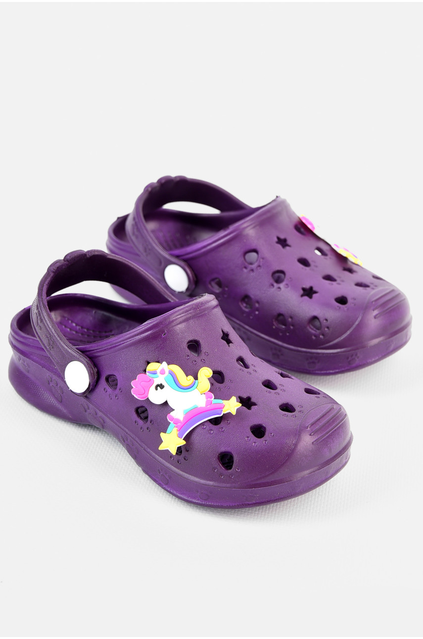 Крокси дитячі темно-фіолетового кольору 81 196795