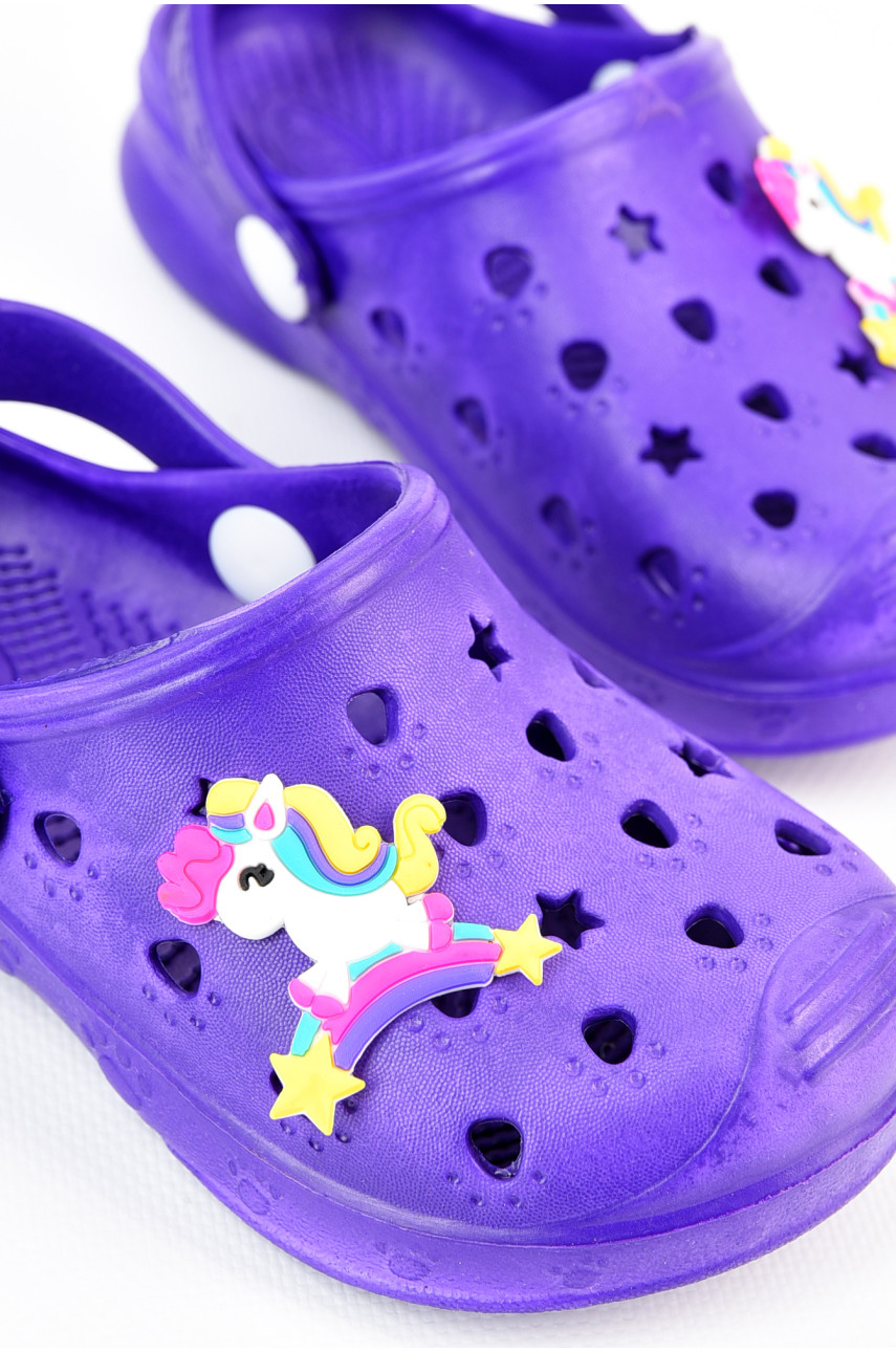 Крокси дитячі фіолетового кольору 81 196796