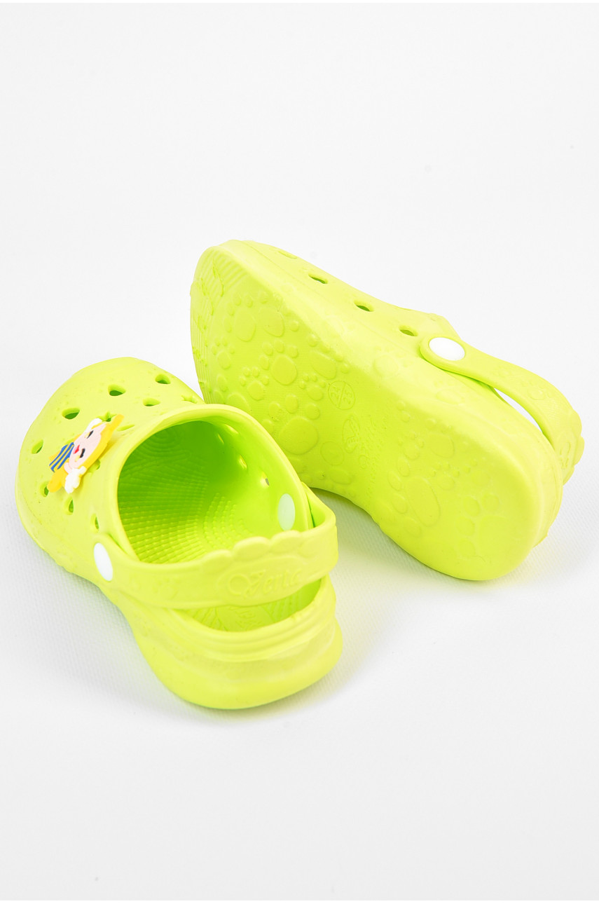 Крокси дитячі салатового кольору 81 196797