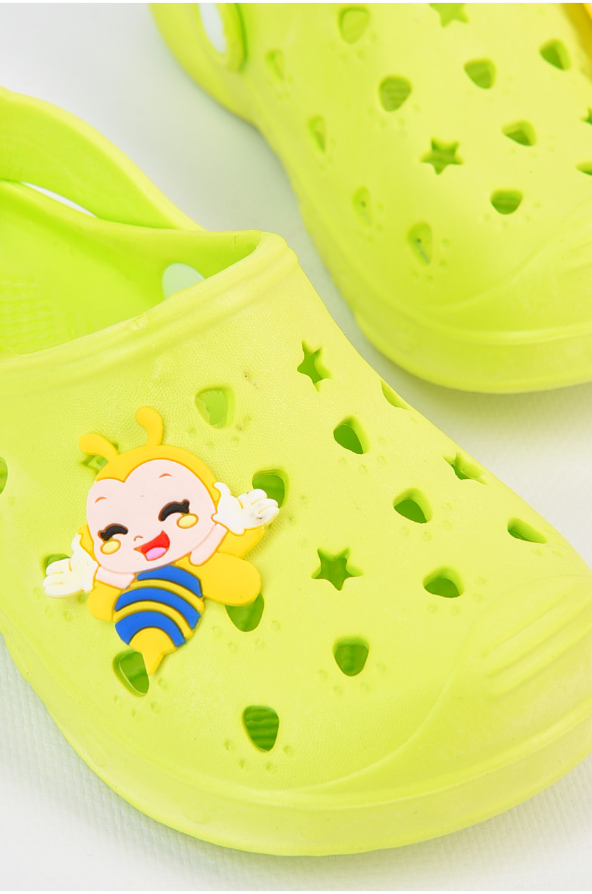 Крокси дитячі салатового кольору 81 196797