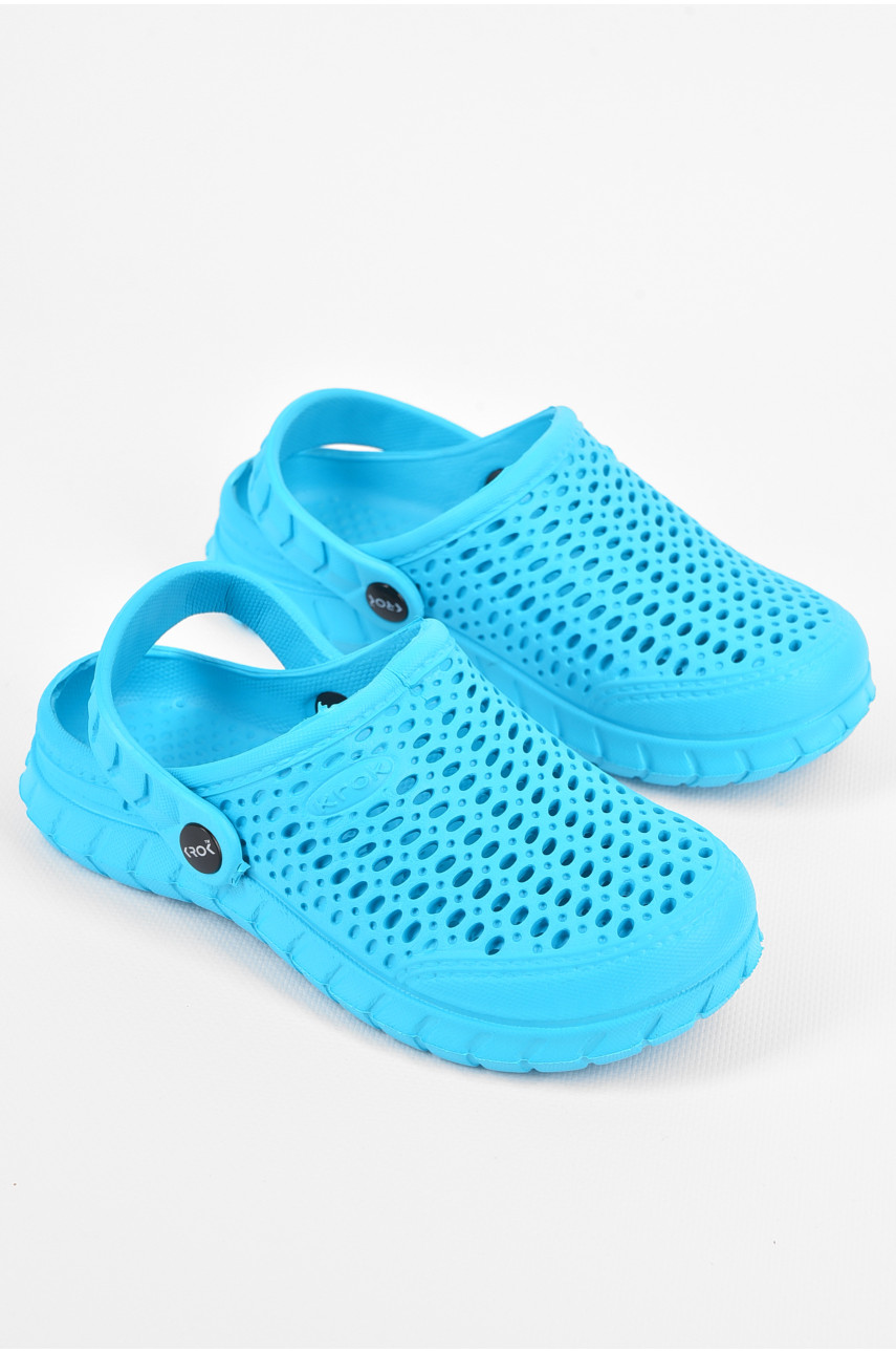 Крокси дитячі для дівчинки блакитного кольору С-63 196799