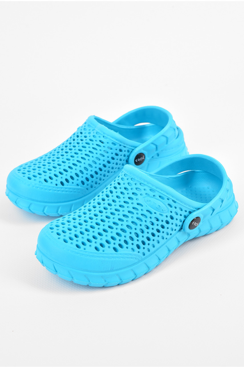 Крокси дитячі для дівчинки блакитного кольору С-63 196799