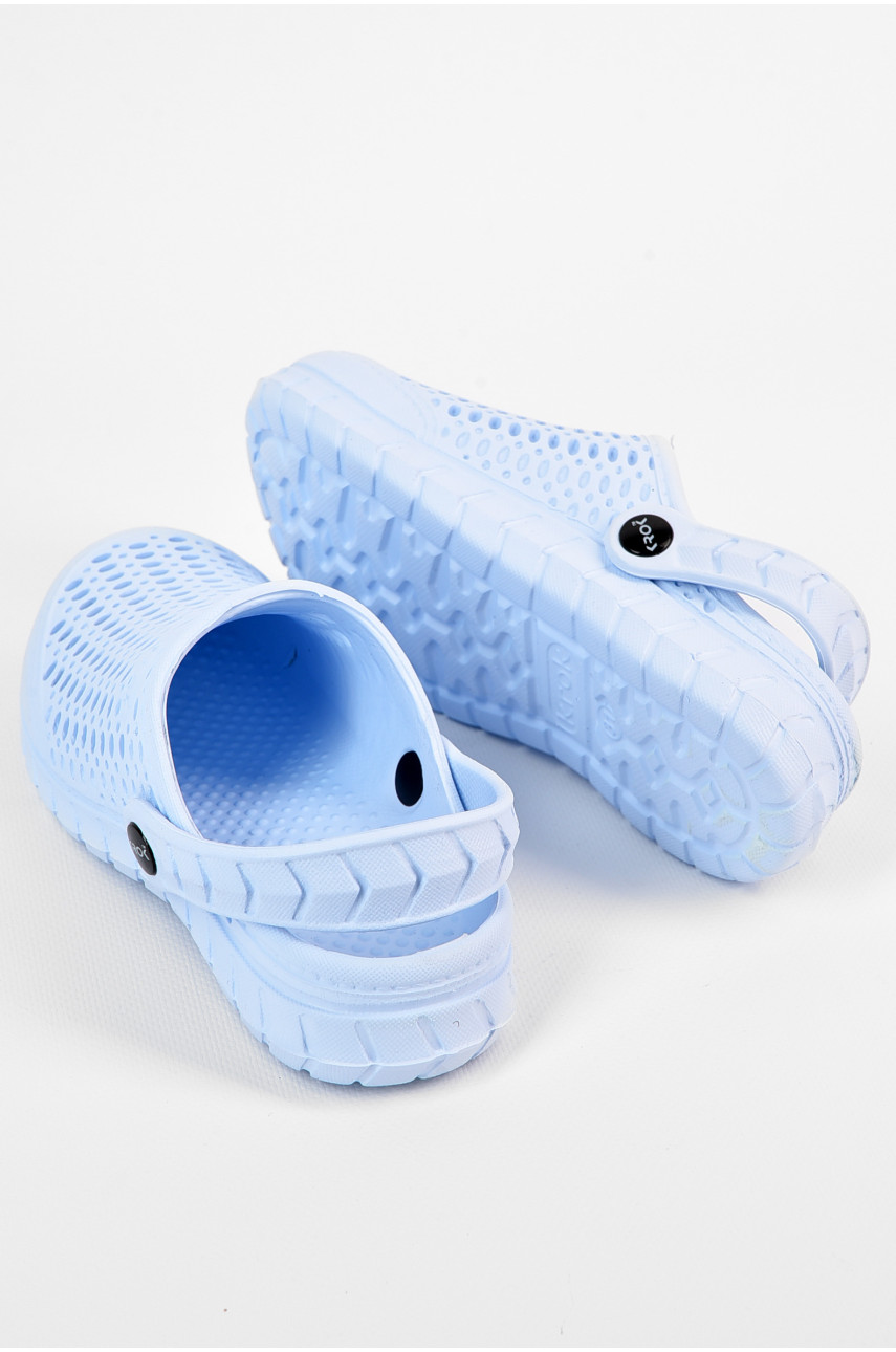 Крокси дитячі для дівчинки світло-блакитного кольору С-63 196800