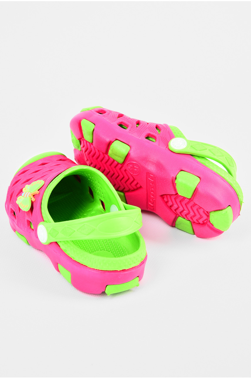 Крокси дитячі для дівчинки малинового кольору асс.-12 196801