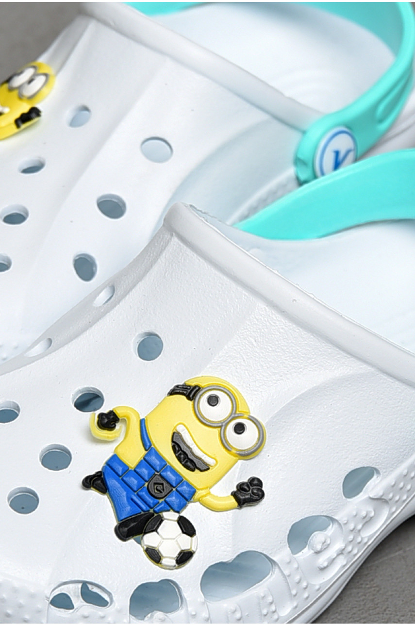 Крокси дитячі білого кольору 196803