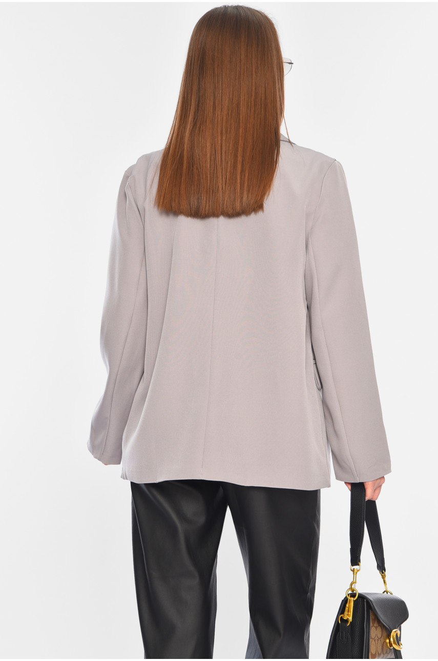 Піджак жіночий однотонний лілового кольору 1520 196837 Піджак жіночий однотонний лілового кольору 1520 196837