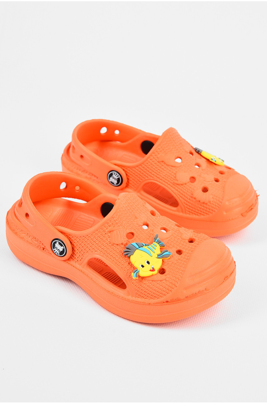 Крокси дитячі для дівчинки помаранчевого кольору 778 196866