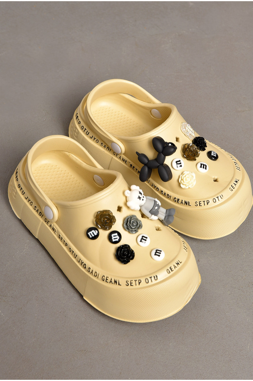 Крокси жіночі бежевого кольору а30 196868