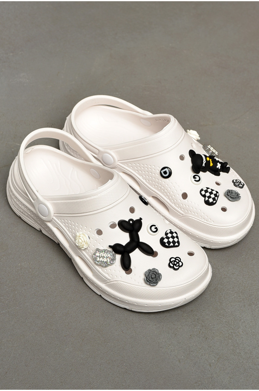 Крокси жіночі білого кольору 426 196869