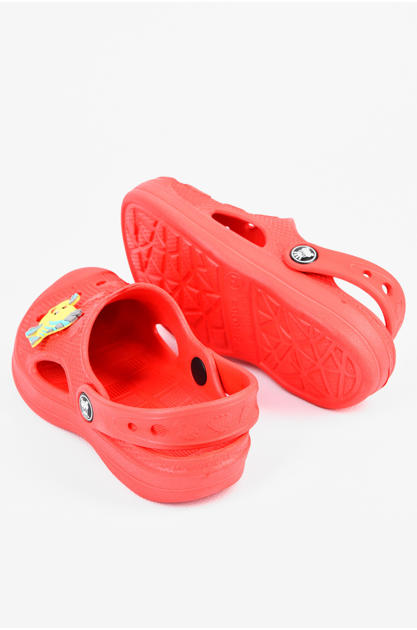 Крокси дитячі для дівчинки червоного кольору 778 196870