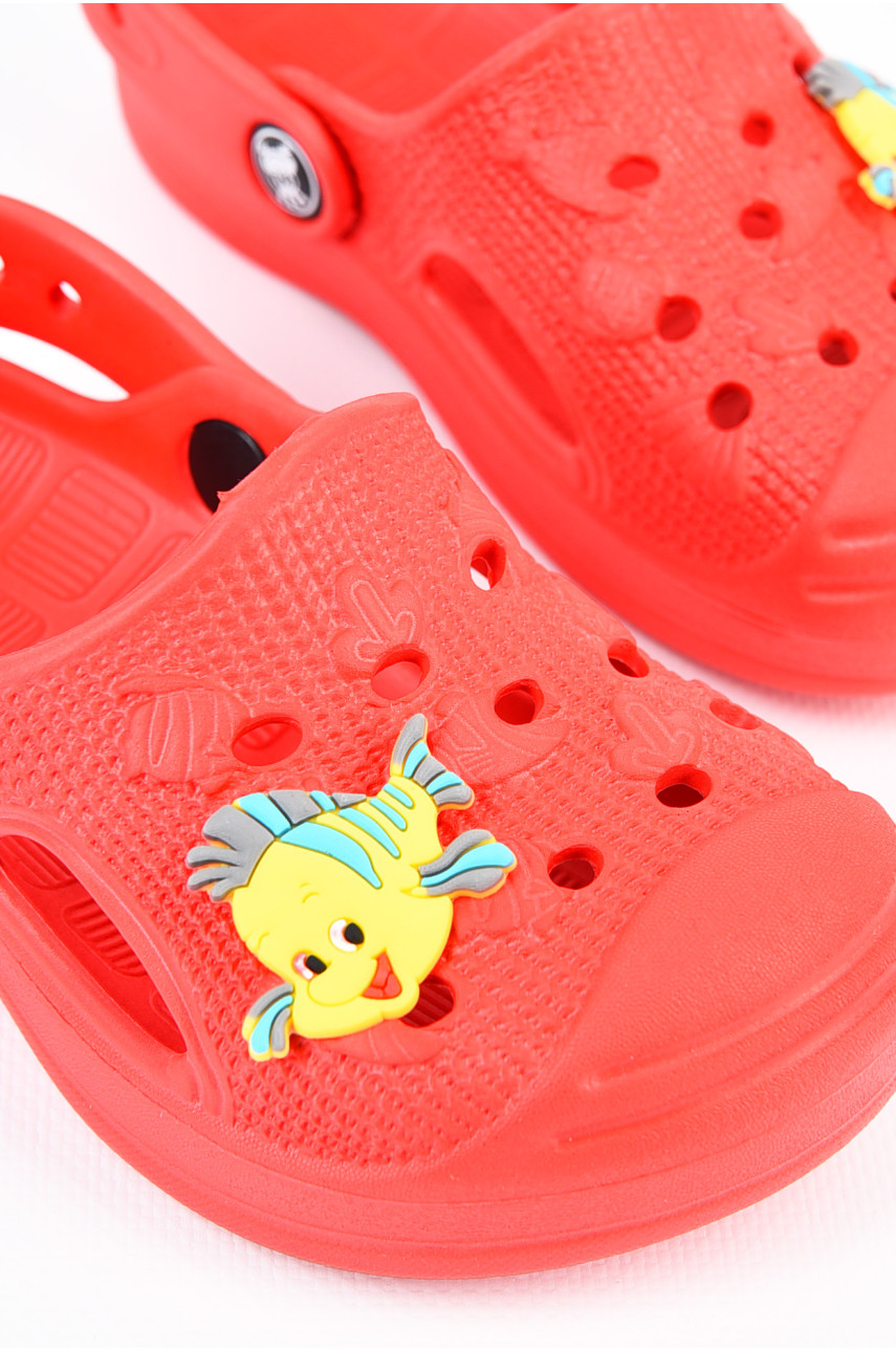 Крокси дитячі для дівчинки червоного кольору 778 196870