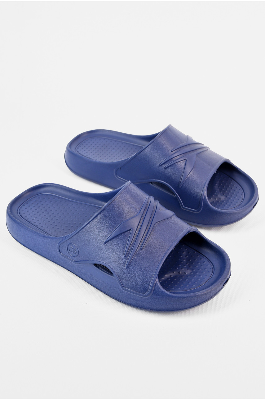 Шльопанці чоловічі піна темно-синього кольору 140 196880