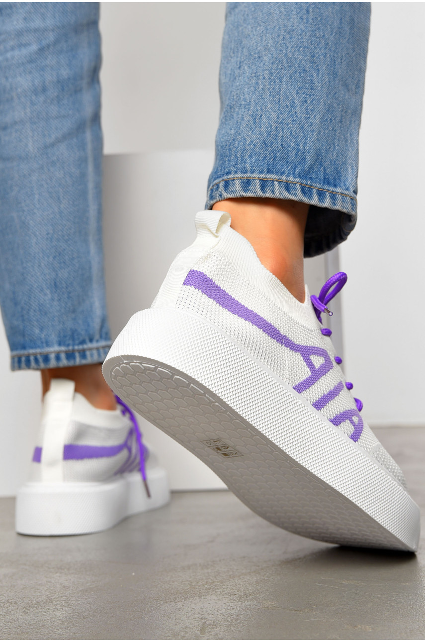 Кросівки жіночі білого кольору текстиль 2023-33-3 196921 Кросівки жіночі білого кольору текстиль 2023-33-3 196921