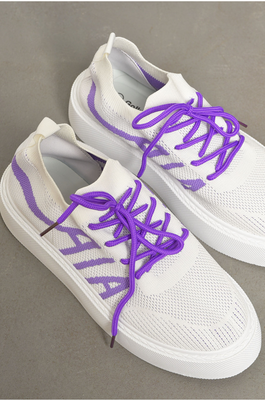 Кросівки жіночі білого кольору текстиль 2023-33-3 196921 Кросівки жіночі білого кольору текстиль 2023-33-3 196921