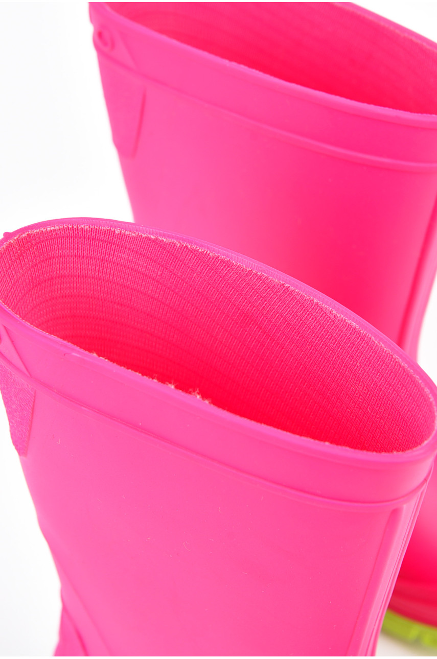 Сапоги резиновые  детские малинового цвета ISO-9001 196926