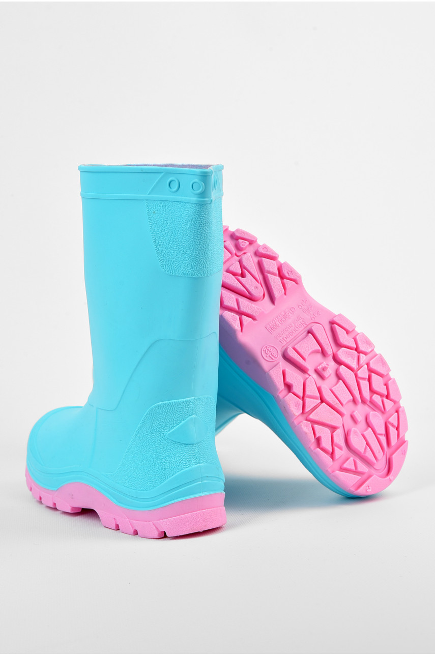 Сапоги резиновые детские голубого цвета ISO-9001 196927 Сапоги резиновые детские голубого цвета ISO-9001 196927