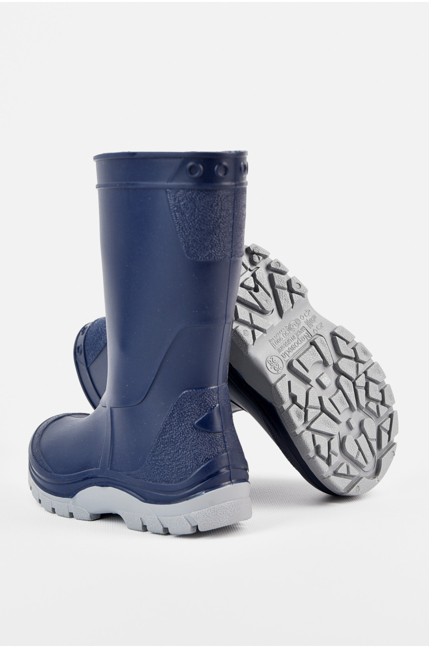 Сапоги резиновые детские темно-синего цвета ISO-9001 196929 Сапоги резиновые детские темно-синего цвета ISO-9001 196929