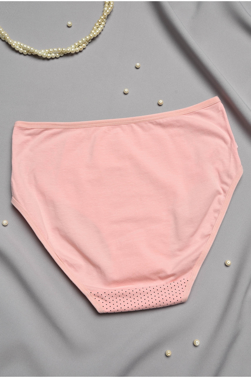 Трусы женские полубатальные розового цвета 38321 196976