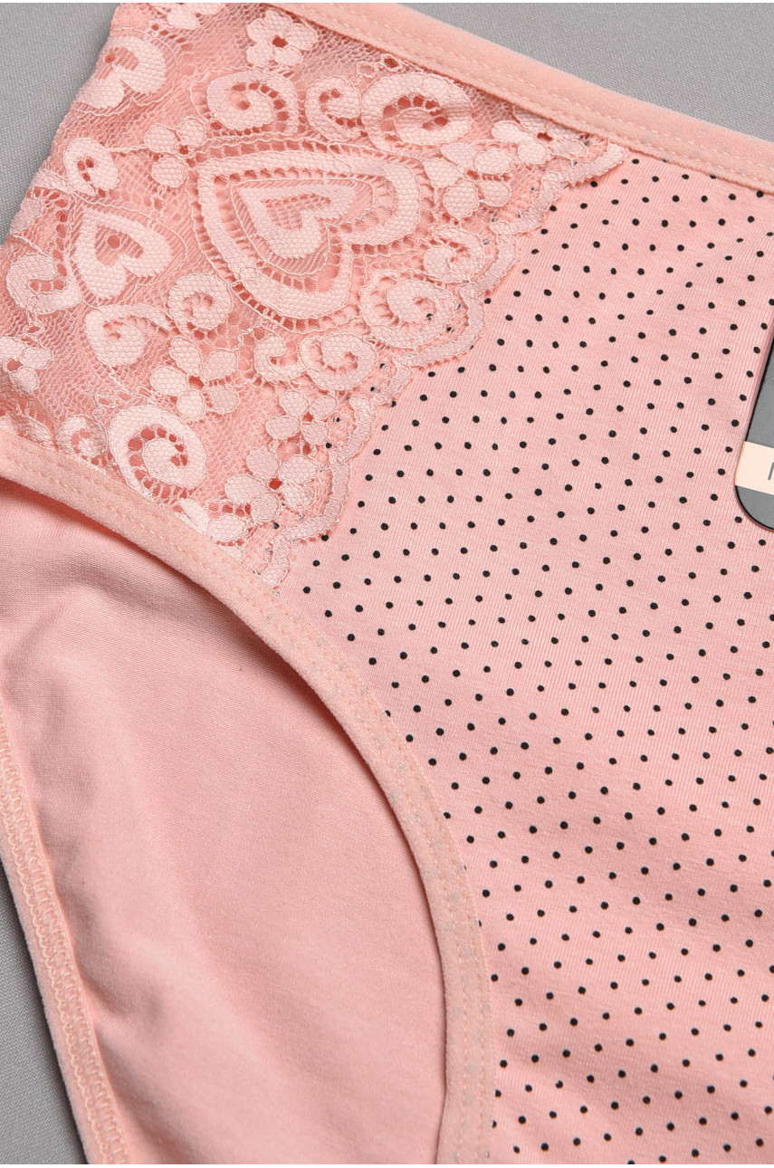 Трусы женские полубатальные розового цвета 38321 196976