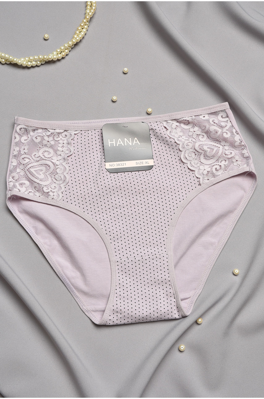 Трусы женские полубатальные светло-сиреневого цвета 38321 196977