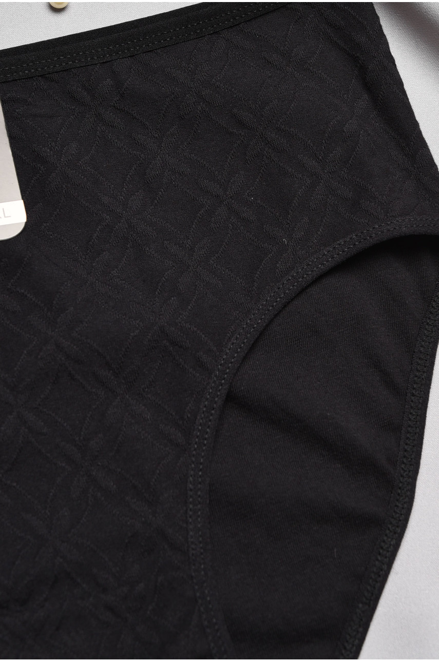 Труси жіночі напівбатальні чорного кольору 38331 196979 Труси жіночі напівбатальні чорного кольору 38331 196979