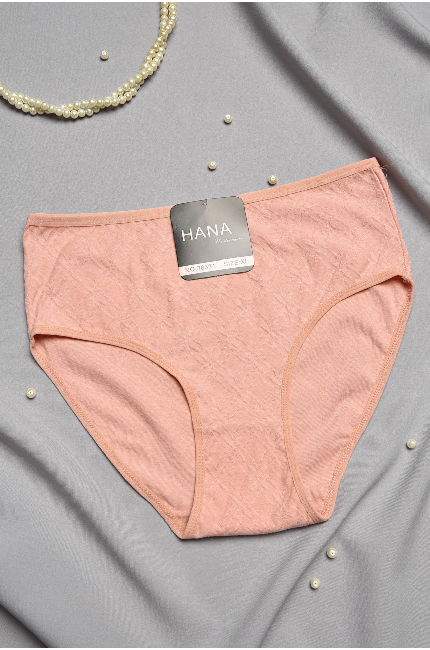 Трусы женские полубатальные персикового цвета 38331 196980