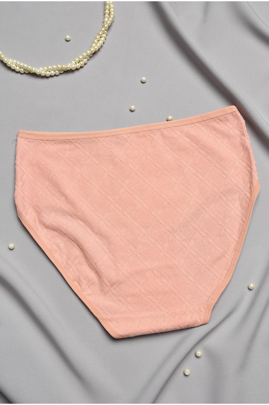 Трусы женские полубатальные персикового цвета 38331 196980