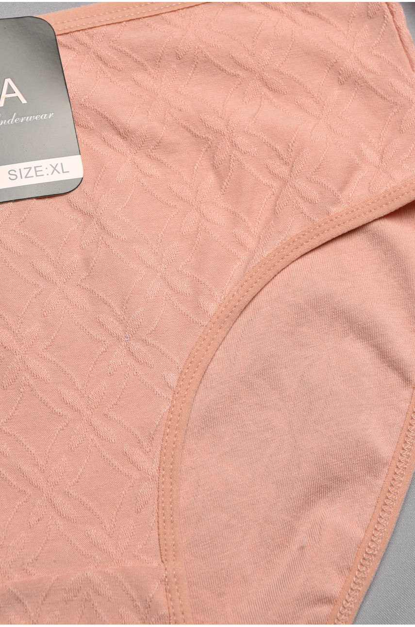 Трусы женские полубатальные персикового цвета 38331 196980