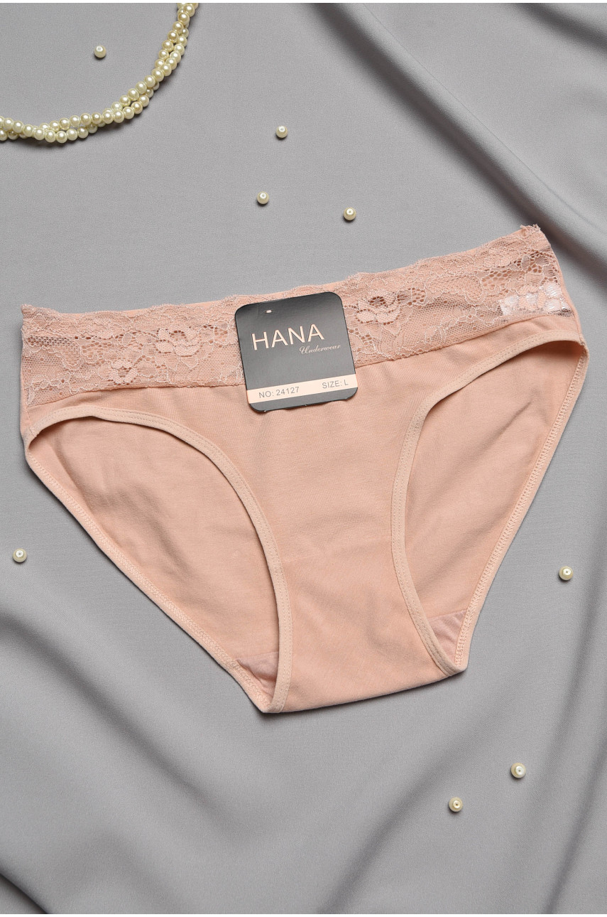 Трусы женские полубатальные персикового цвета 24127 196986