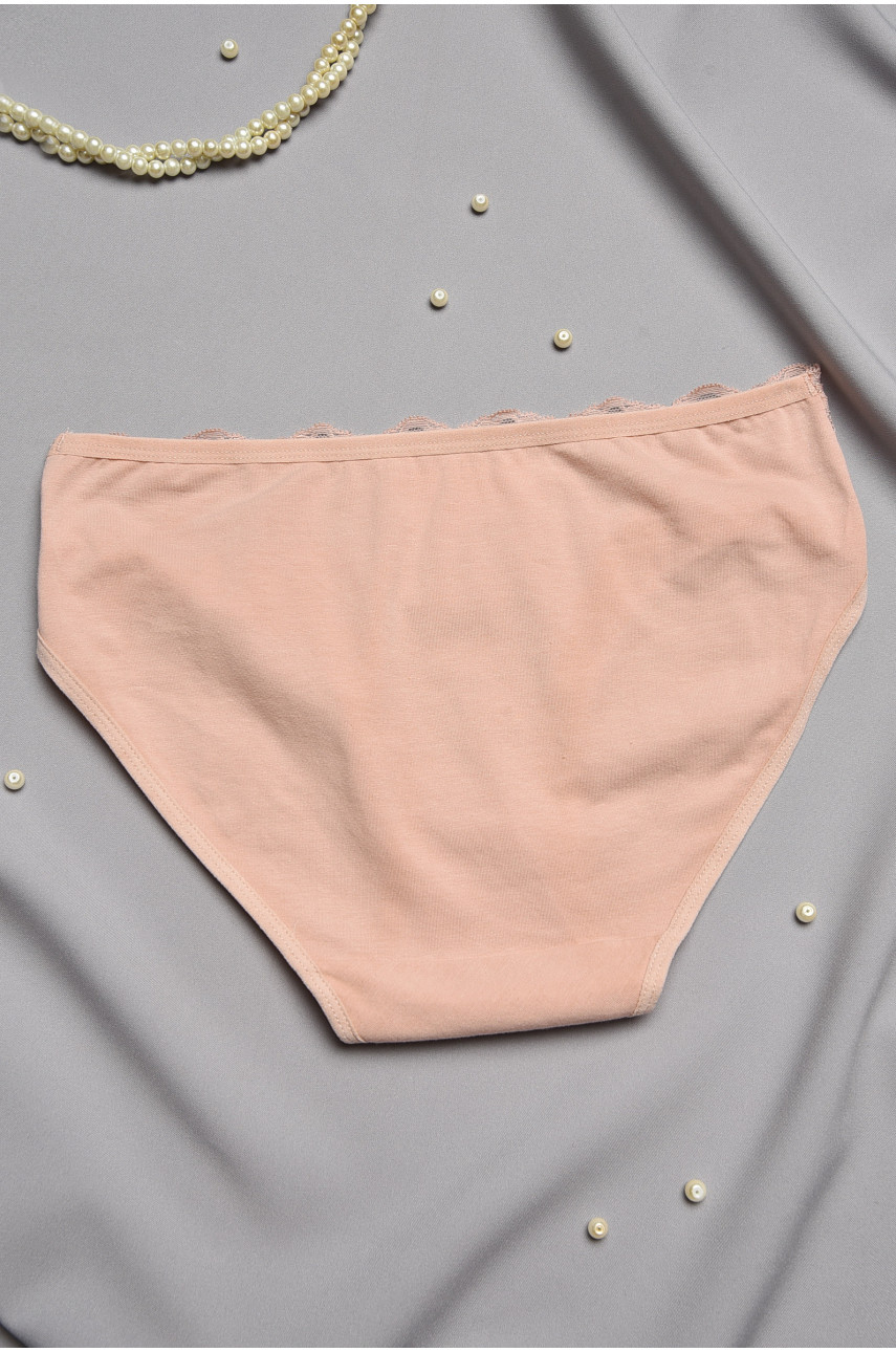 Трусы женские полубатальные персикового цвета 24127 196986