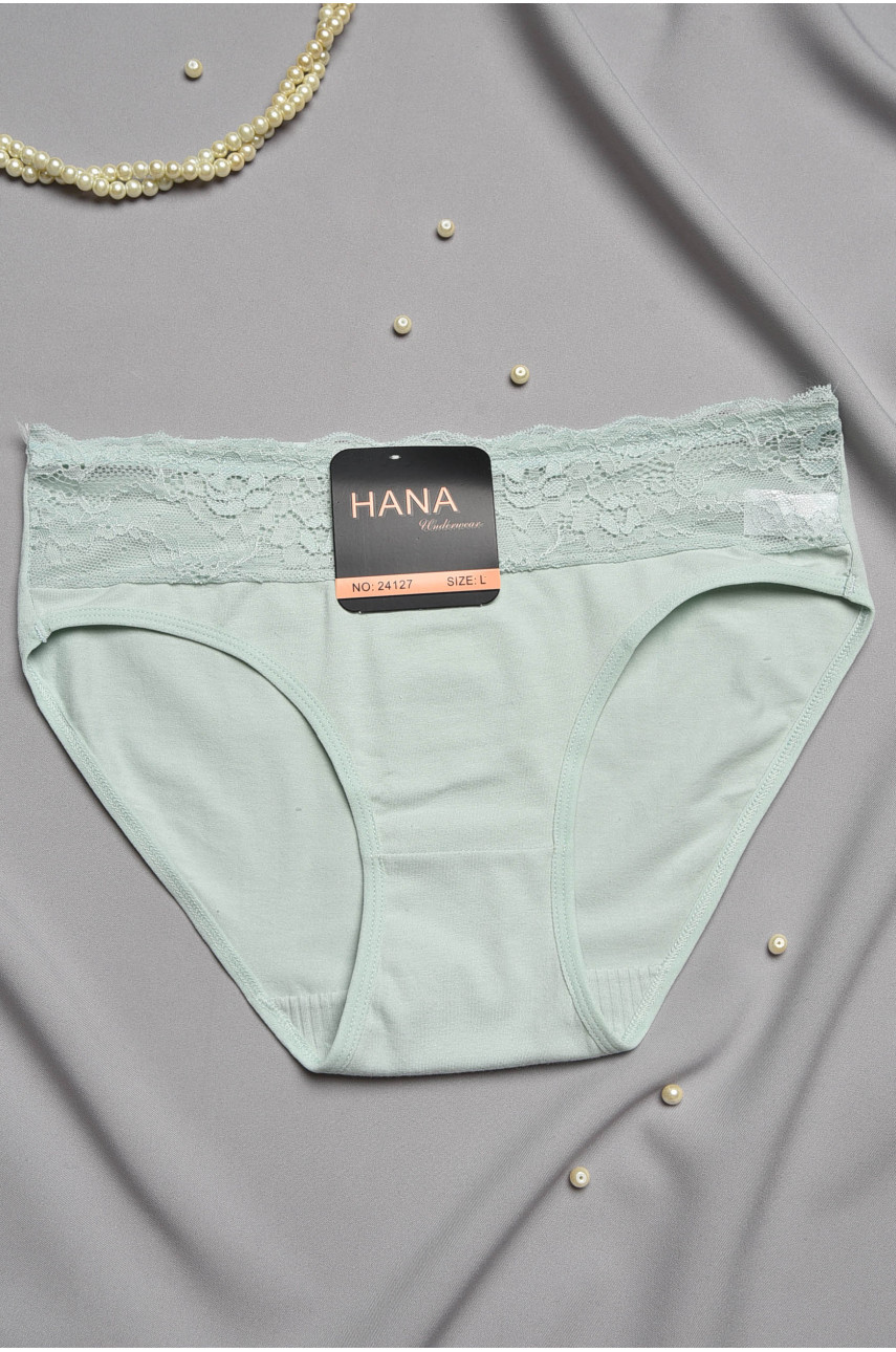 Трусы женские полубатальные мятного цвета 24127 196987