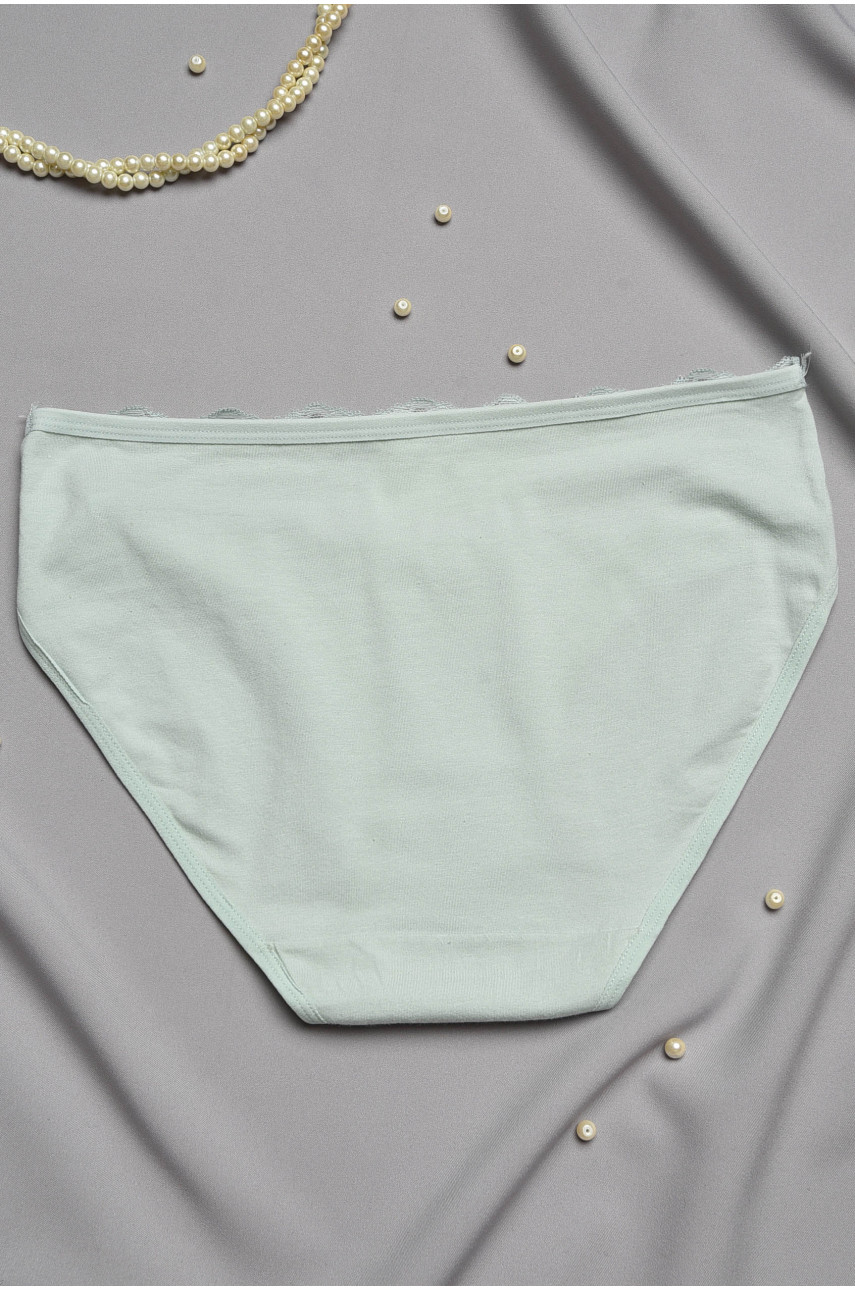 Трусы женские полубатальные мятного цвета 24127 196987