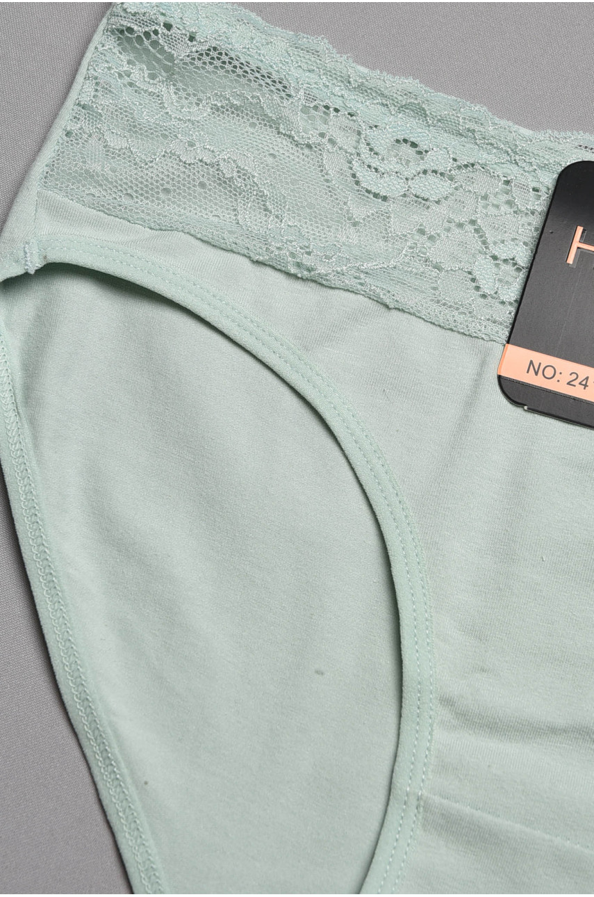 Трусы женские полубатальные мятного цвета 24127 196987