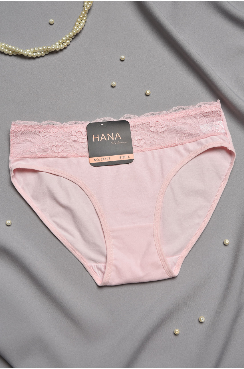 Трусы женские полубатальные светло-розового цвета 24127 196988