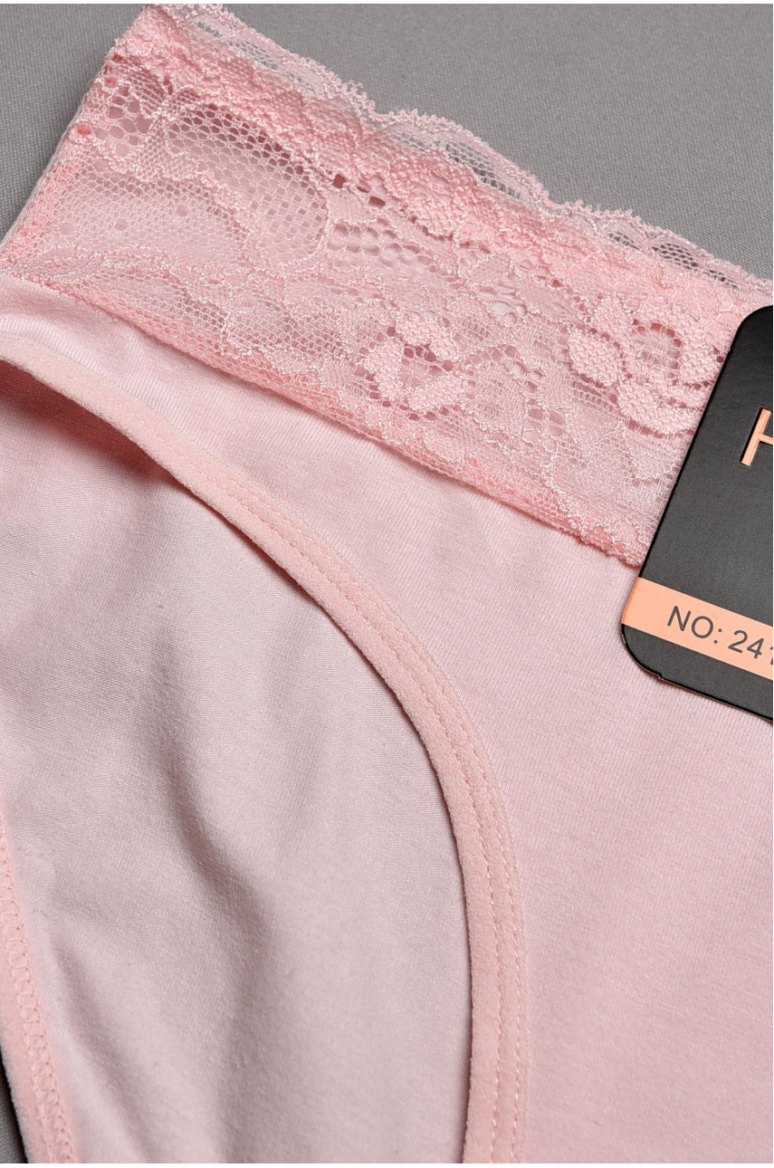 Трусы женские полубатальные светло-розового цвета 24127 196988