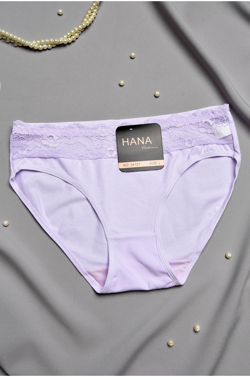 Трусы женские полубатальные лавандового цвета 24127 196990