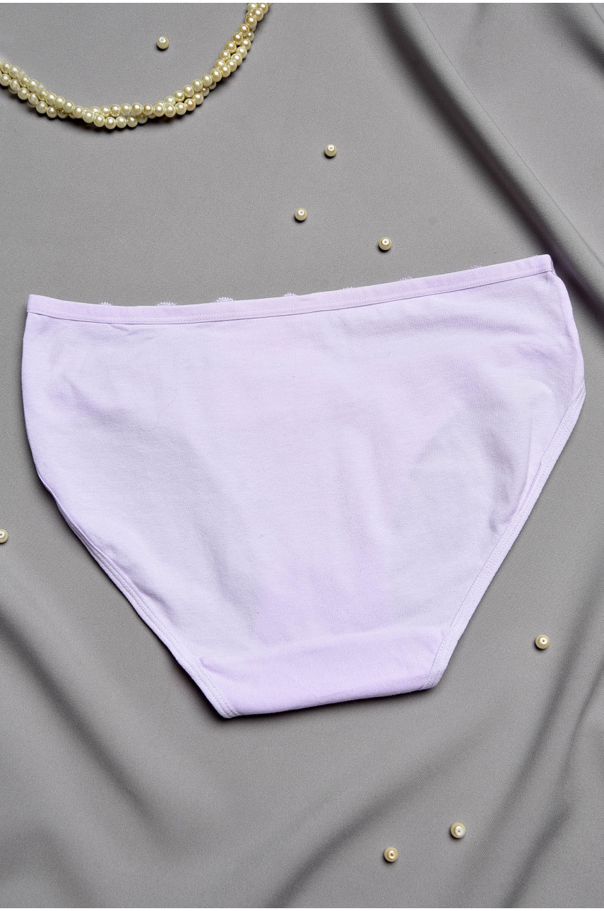Трусы женские полубатальные лавандового цвета 24127 196990
