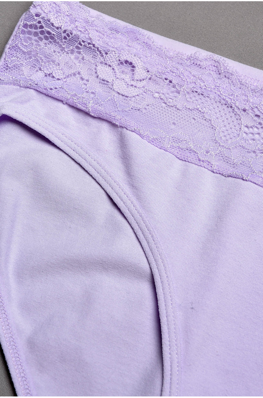 Трусы женские полубатальные лавандового цвета 24127 196990